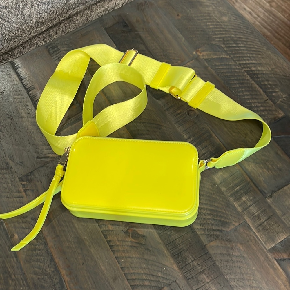 Bright yellow purse